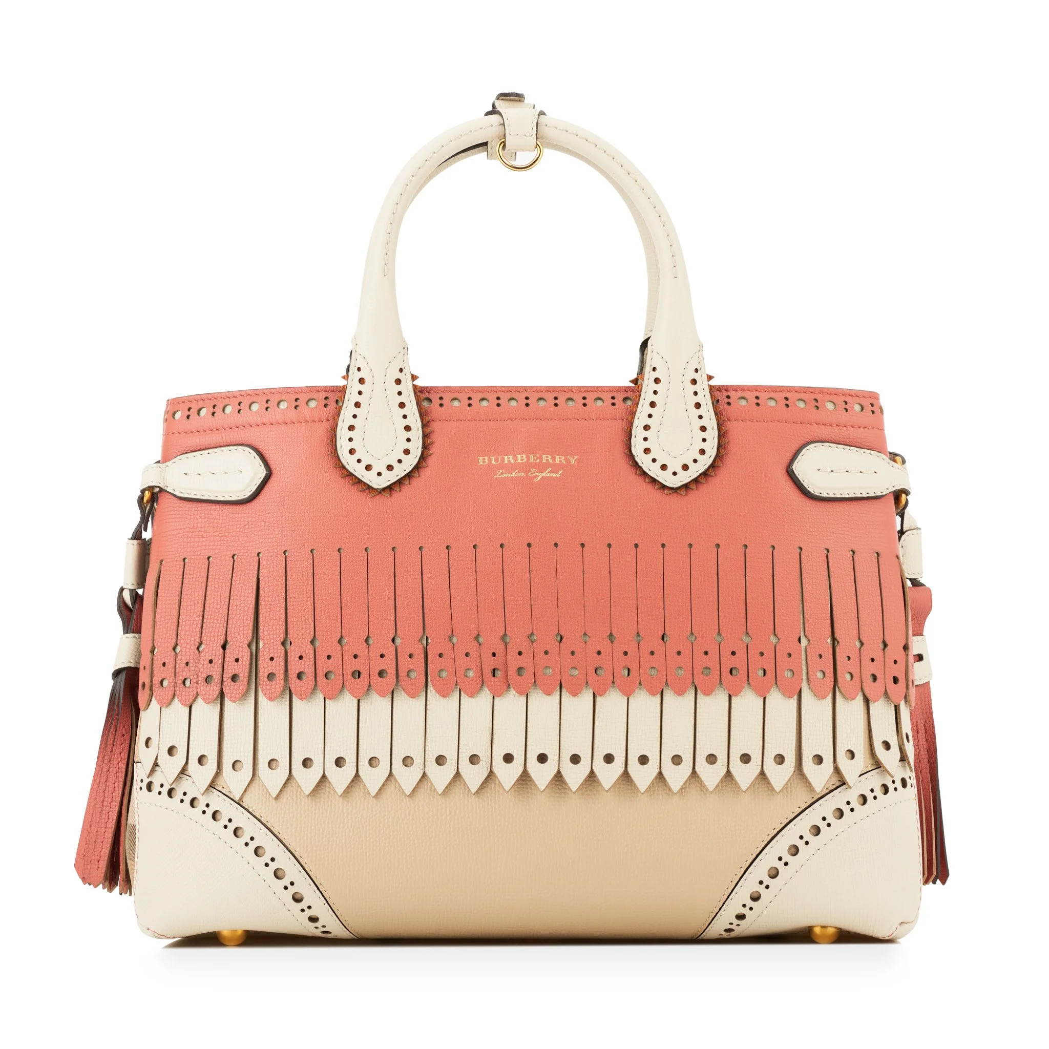 ☆BURBERRY☆Mini TB Crossbody Bag - Pink☆ Burberry Mini TB-Plaque Leather Crossbody Bag 8073692